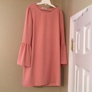 Pink quarter length dress